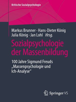 cover image of Sozialpsychologie der Massenbildung